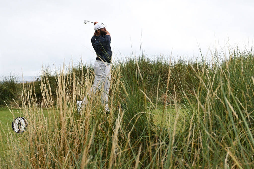 Jon Rahm during round three of The 151st Open